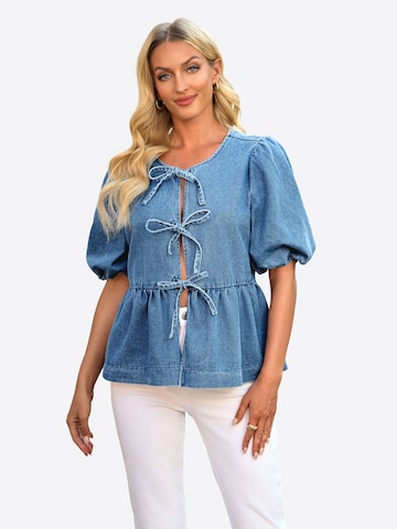 Imily Bela Blúz - kék: elől