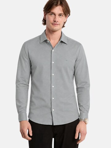 Michael Kors - Camiseta 'MICHAEL KORS JAPANESE PERFORM KNIT SLIM SHIRT CAMICIA' en gris