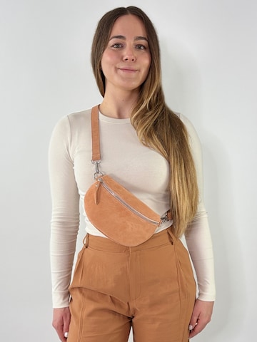 lePelou Fanny Pack 'VALENTINA small' in Orange