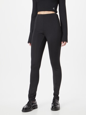 Calvin Klein Skinny Leggings in Black: front