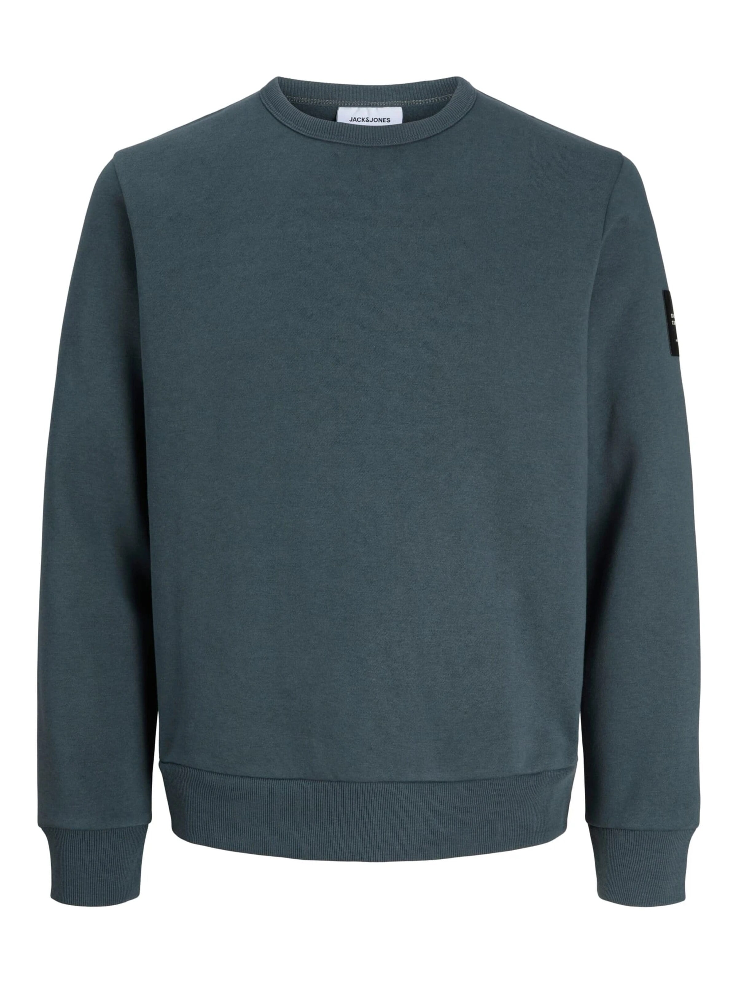 JACK & JONES Sweatshirt 'cleveland' in Grey: front
