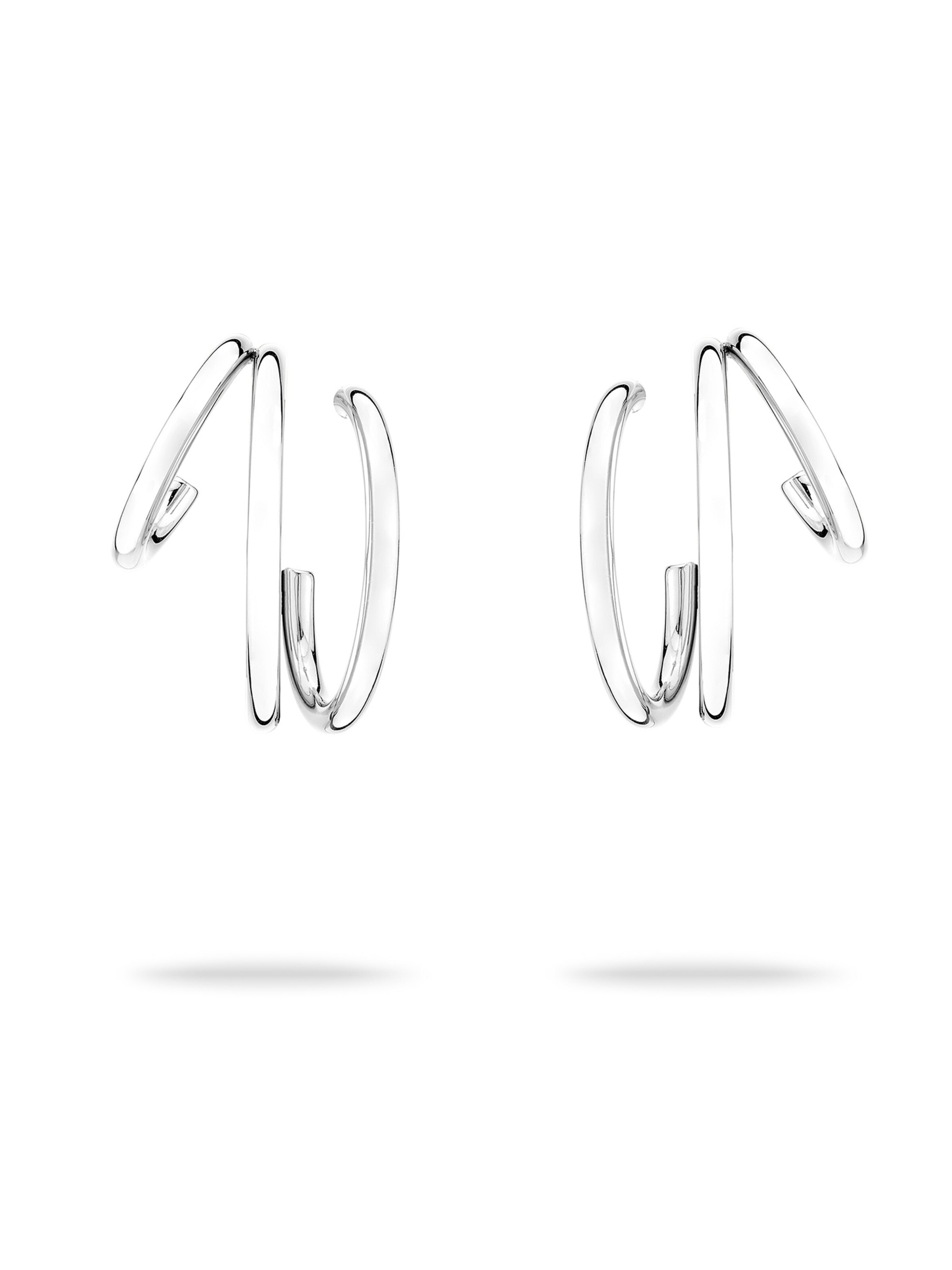 Echtzeit Earrings in Silver: front