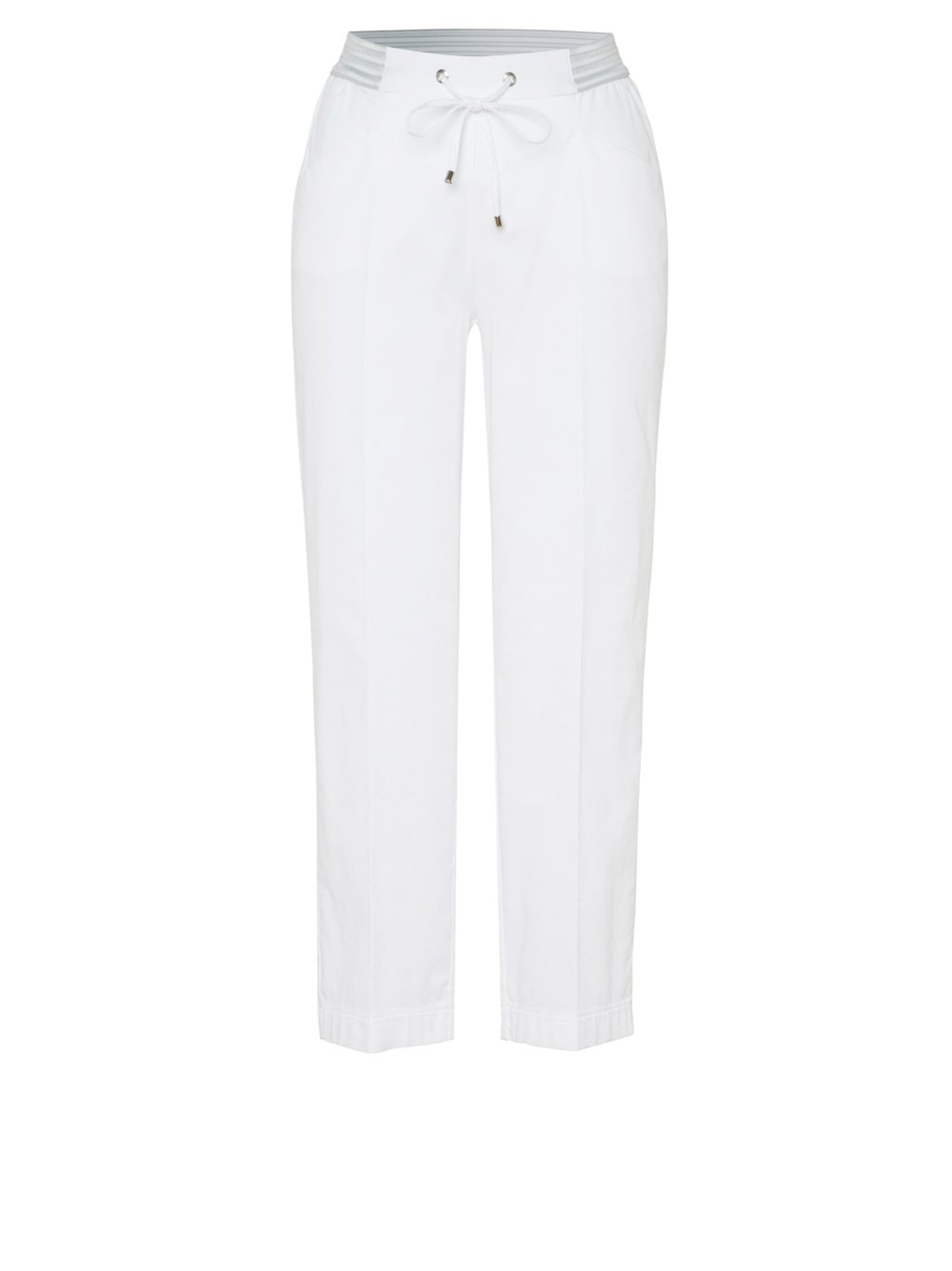 TONI Pleated Pants in White: front