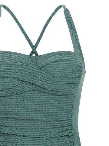 PROTEST Tankini Top 'MIXCAMO' in Green