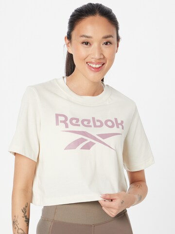 balts Reebok T-Krekls: no priekšpuses
