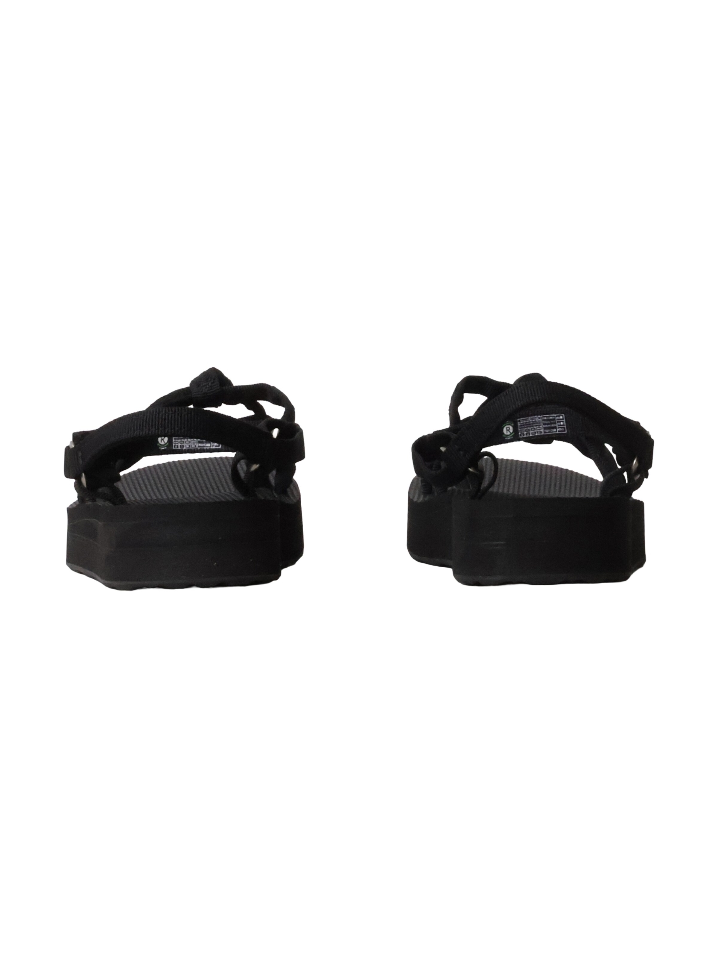 Sandalo 'Flache Sandalen mit Klettverschluss W Midform Kena Slim' di TEVA in nero