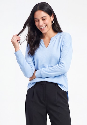 T-shirt usha BLACK LABEL en bleu : devant