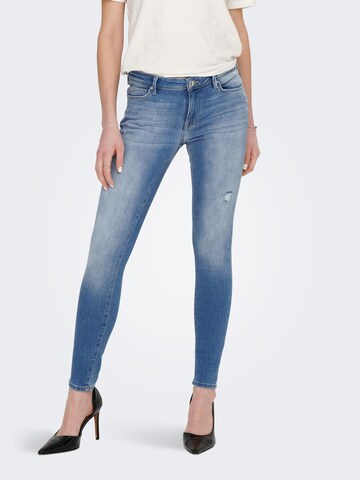 Skinny Jean 'SHAPE' ONLY en bleu : devant