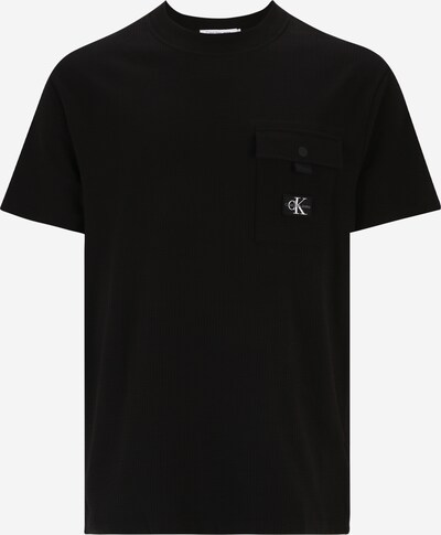 Calvin Klein Jeans Plus Camisa em preto / offwhite, Vista do produto