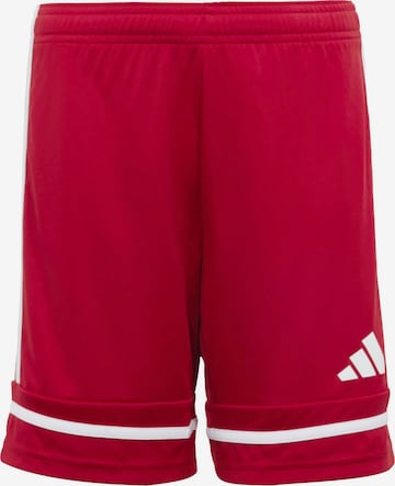Pantalon de sport 'Squadra 25' ADIDAS PERFORMANCE en rouge : devant