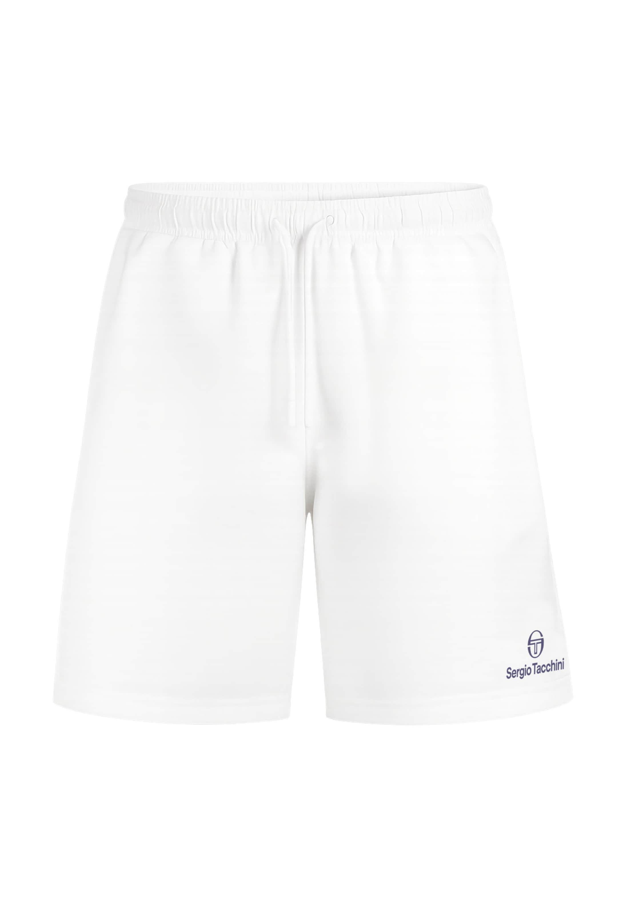 Sergio Tacchini Loose fit Trousers 'Rob 024' in White: front