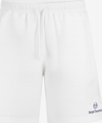 Sergio Tacchini Loose fit Trousers 'Rob 024' in White: front