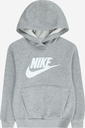 Nike Sportswear Sportisks džemperis 'Club FLC', krāsa - raibi pelēks / balts, Preces skats
