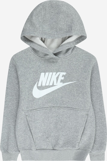 Bluză de molton 'Club FLC' Nike Sportswear pe gri amestecat / alb, Vizualizare produs