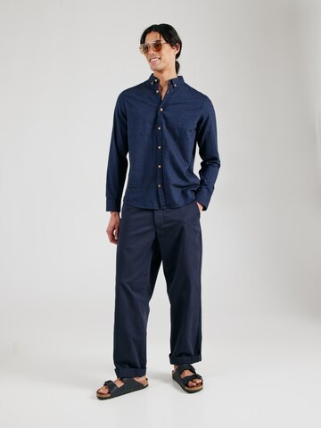 Kronstadt Regular fit Overhemd 'Johan Diego' in Blauw