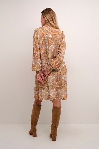 Cream Dress 'Astra' in Orange