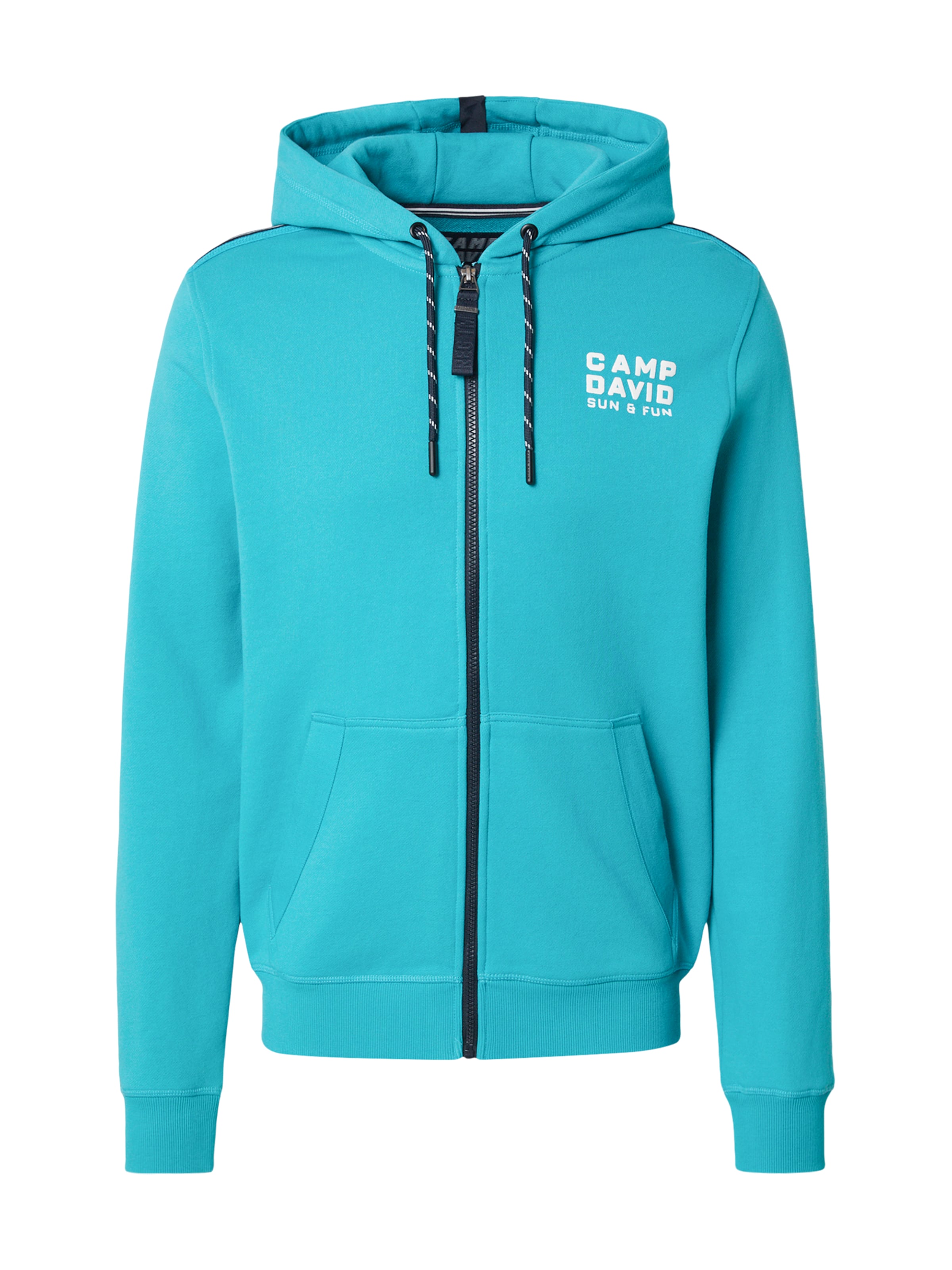 CAMP DAVID Collegetakki värissä vihreä: etupuoli