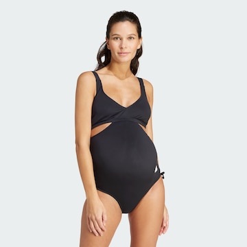 ADIDAS SPORTSWEAR Bralette Active Swimsuit 'Iconisea' in Black: front