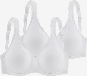 PETITE FLEUR Bra in White: front