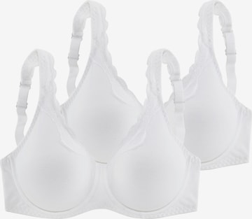 PETITE FLEUR T-shirt Bra in White: front