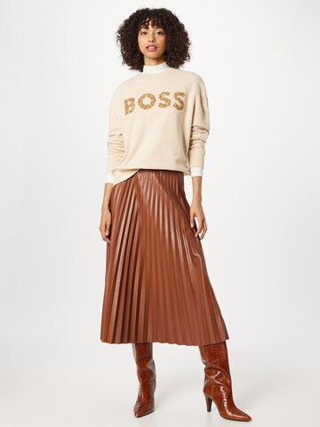 BOSS Black - Sweatshirt 'Ecaisa' em amarelo