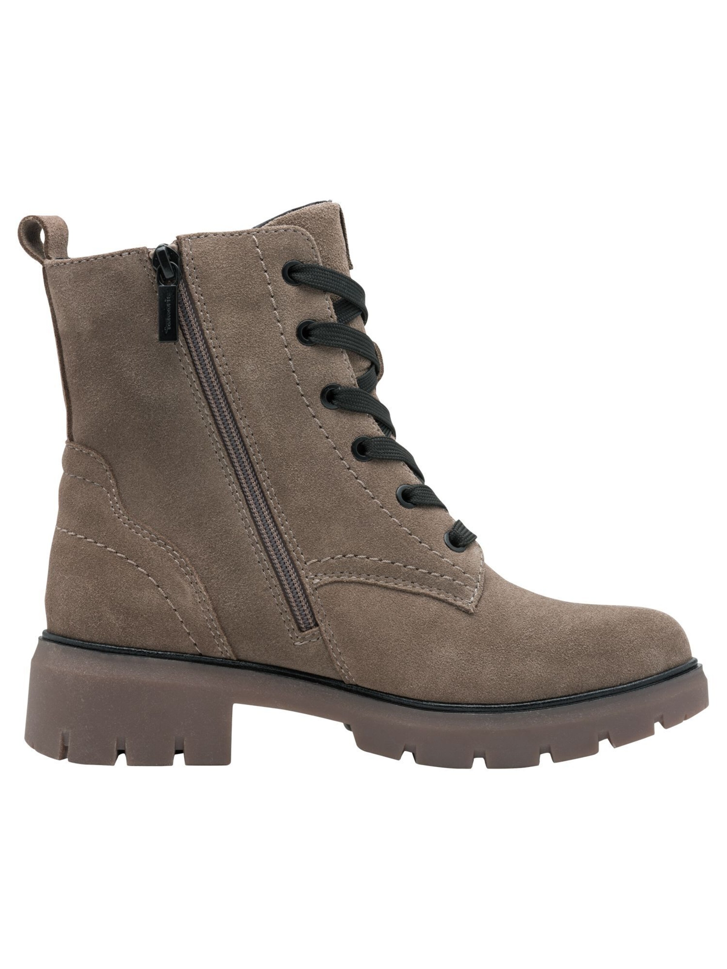 Tamaris Lace-up bootie in Brown