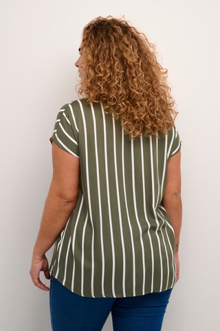 KAFFE CURVE - Blusa 'Sida' em verde