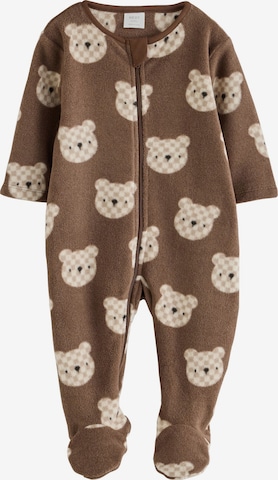Next - Pijama em castanho: frente