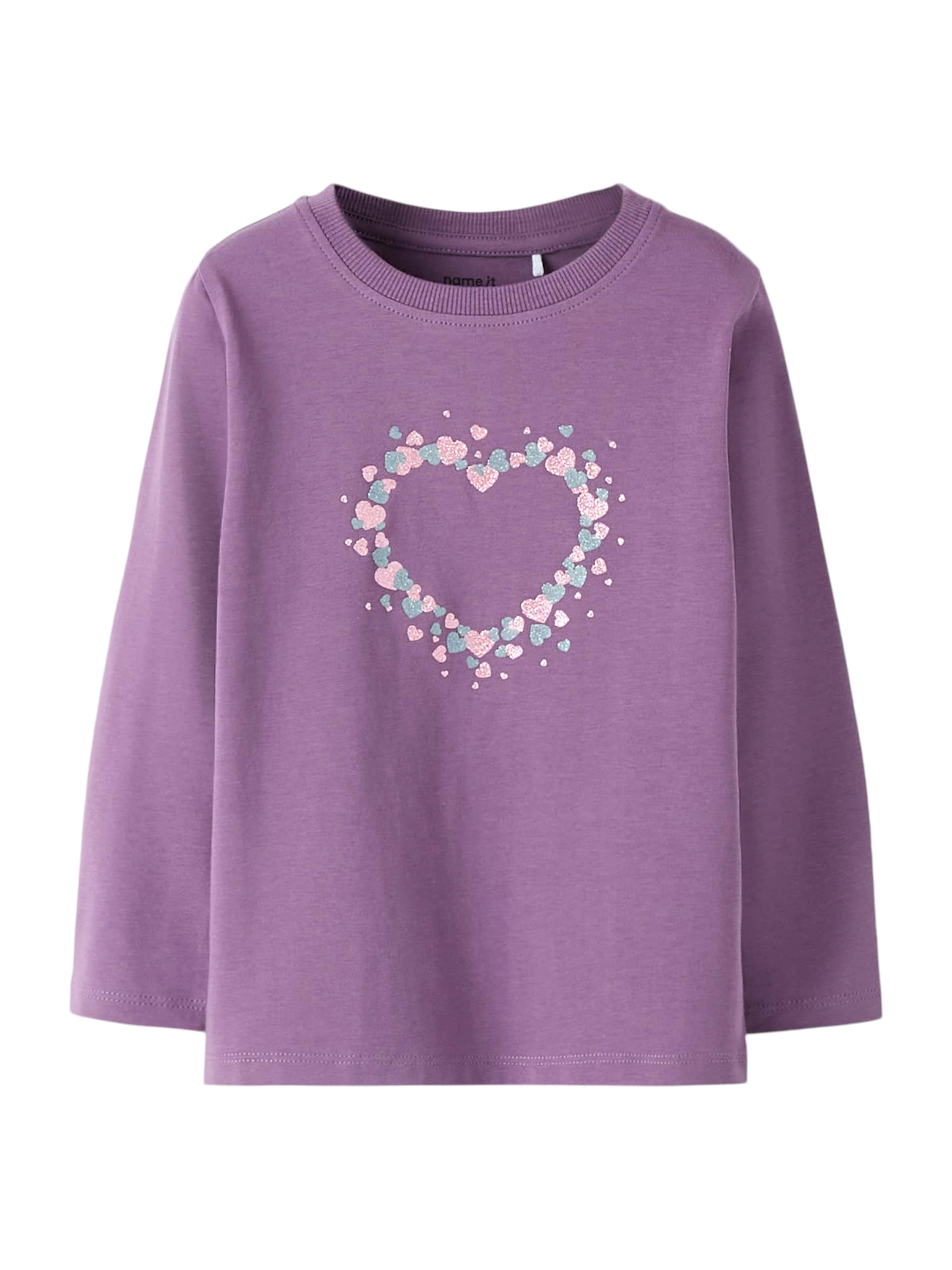 NAME IT Póló 'NMFSOLA' - lila: elől