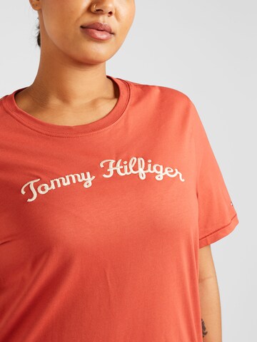 Tommy Hilfiger Curve Μπλουζάκι σε κόκκινο