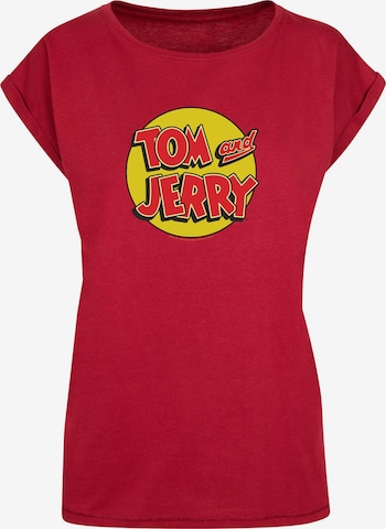T-shirt 'Tom and Jerry - Circle' ABSOLUTE CULT en rouge : devant