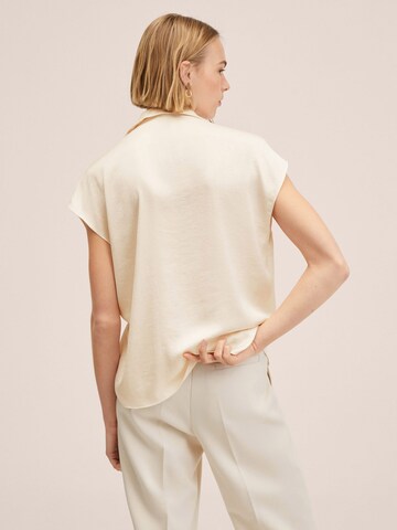 MANGO Blus 'SASSA' i beige