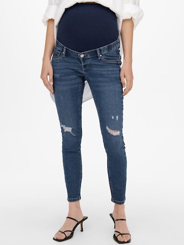 Only Maternity Jeans 'Daisy ' in Blauw: voorkant