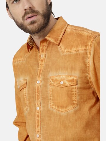 BABISTA Regular fit Button Up Shirt ' Lunini ' in Orange
