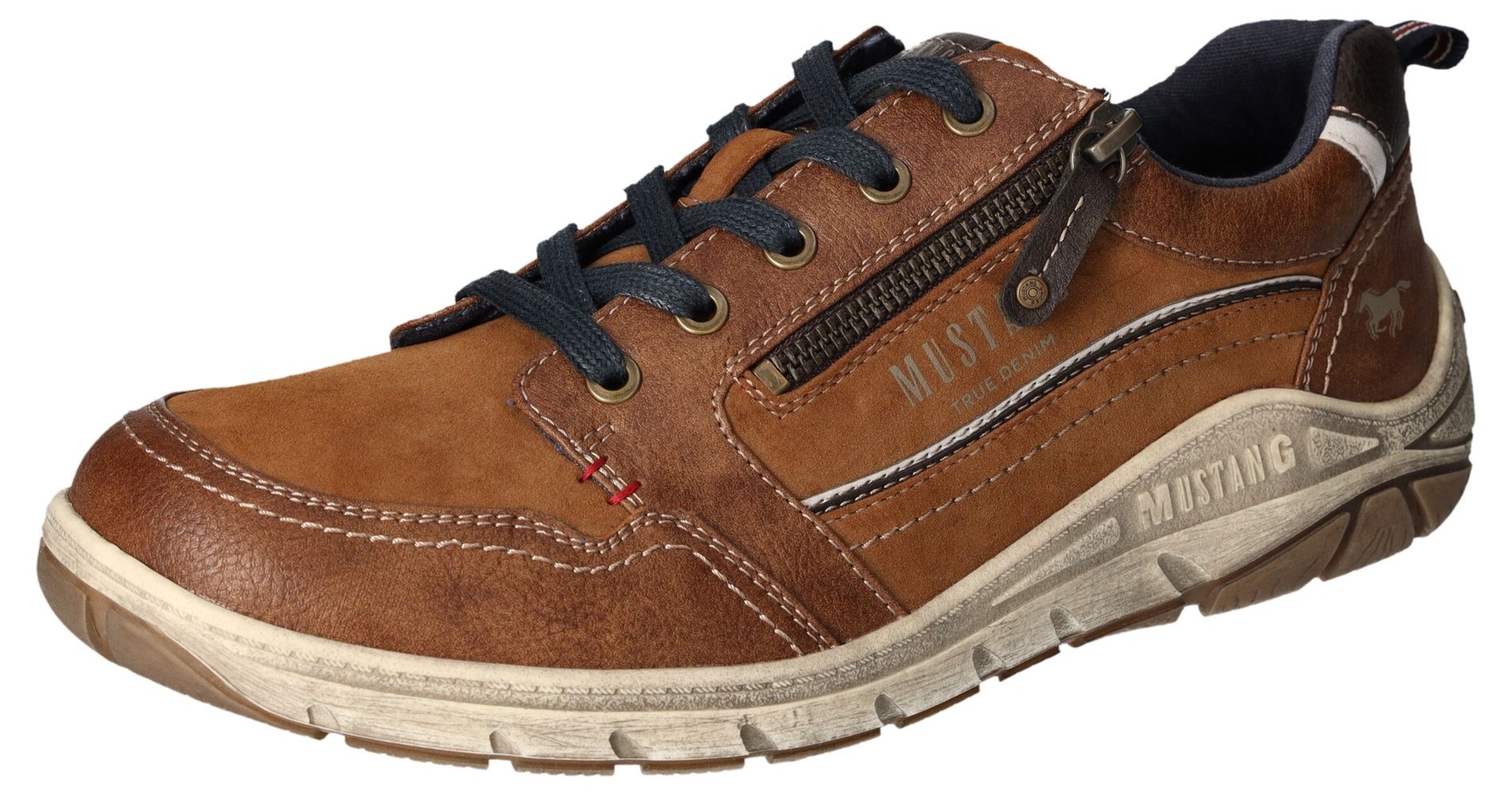 MUSTANG Sneakers laag in Bruin: voorkant