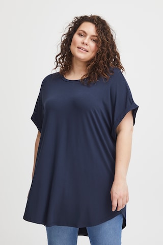 T-shirt 'FPDot' Fransa Plus Size en bleu : devant