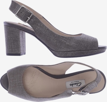 CLARKS Sandals & High-Heeled Sandals in 37 in Grey: front