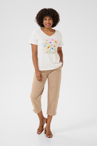 Cream Shirt 'Elvika' in White