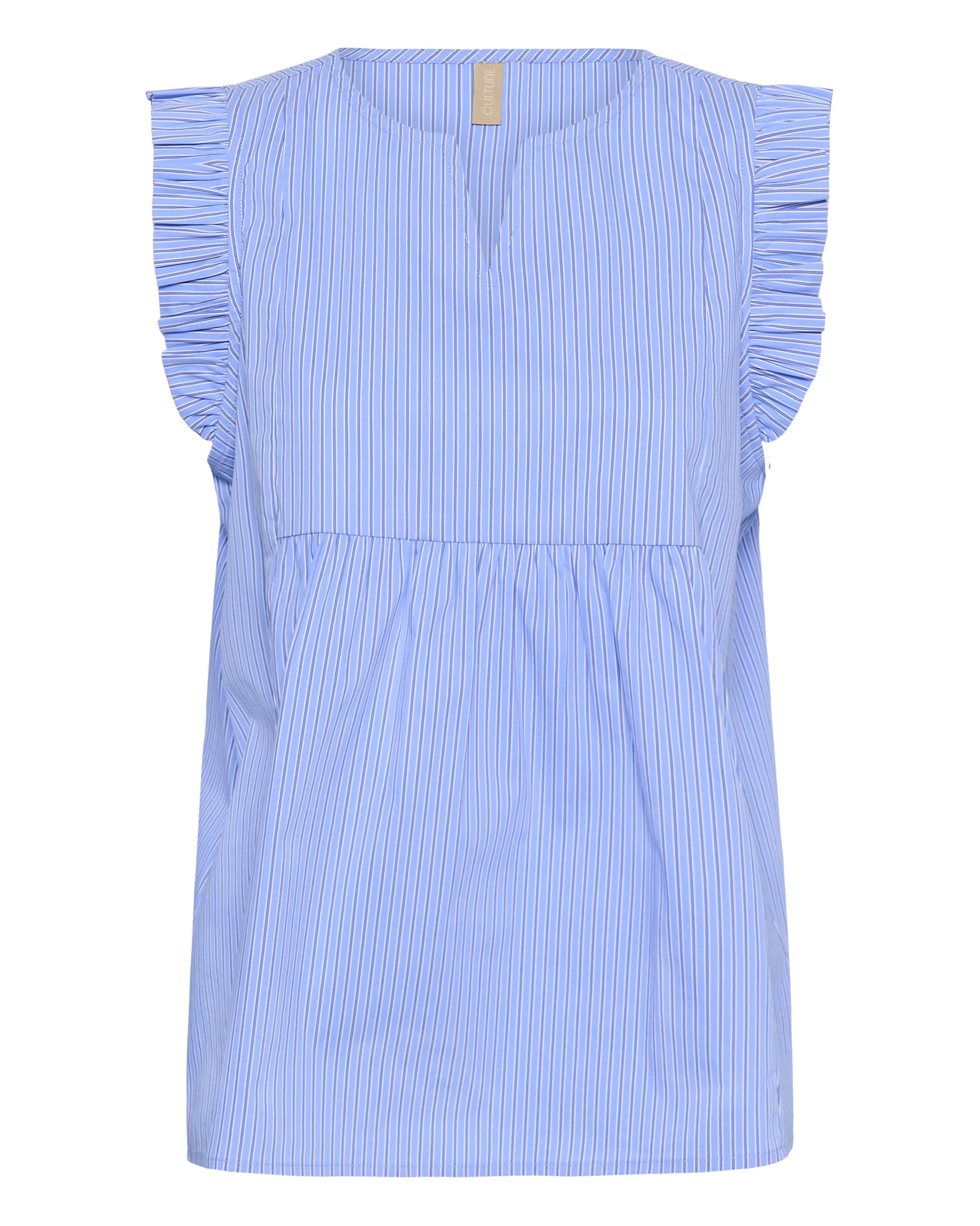 CULTURE - Blusa 'Veda Ebony' en azul: frente