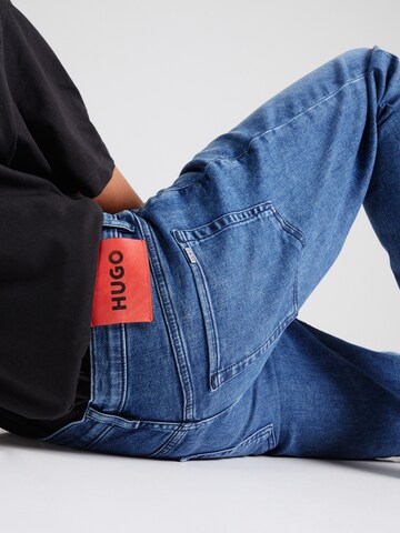 HUGO Red Tapered Jeans in Blauw