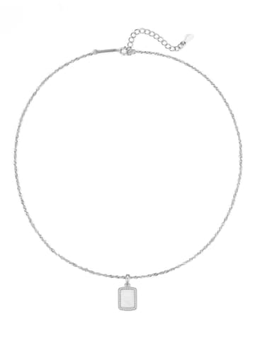 Hey Happiness Ketting 'Square Rope' in Zilver