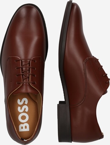 BOSS Black Lace-Up Shoes 'Willie_Derb_lt' in Brown