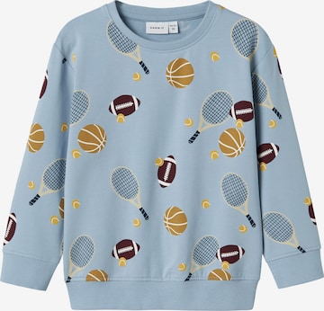 Sweat 'NMMKEATON' NAME IT en bleu : devant