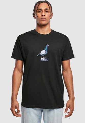 Mister Tee - Camisa 'Dove Sneaker' em preto: frente