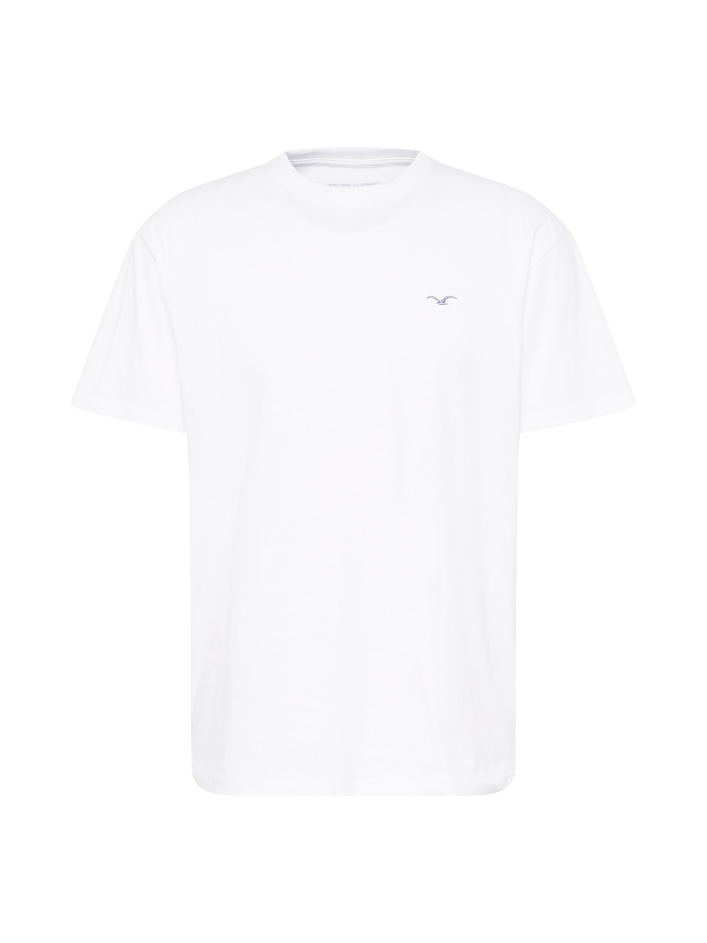 Cleptomanicx T-Shirt 'Ligull' in Weiß: Vorderseite