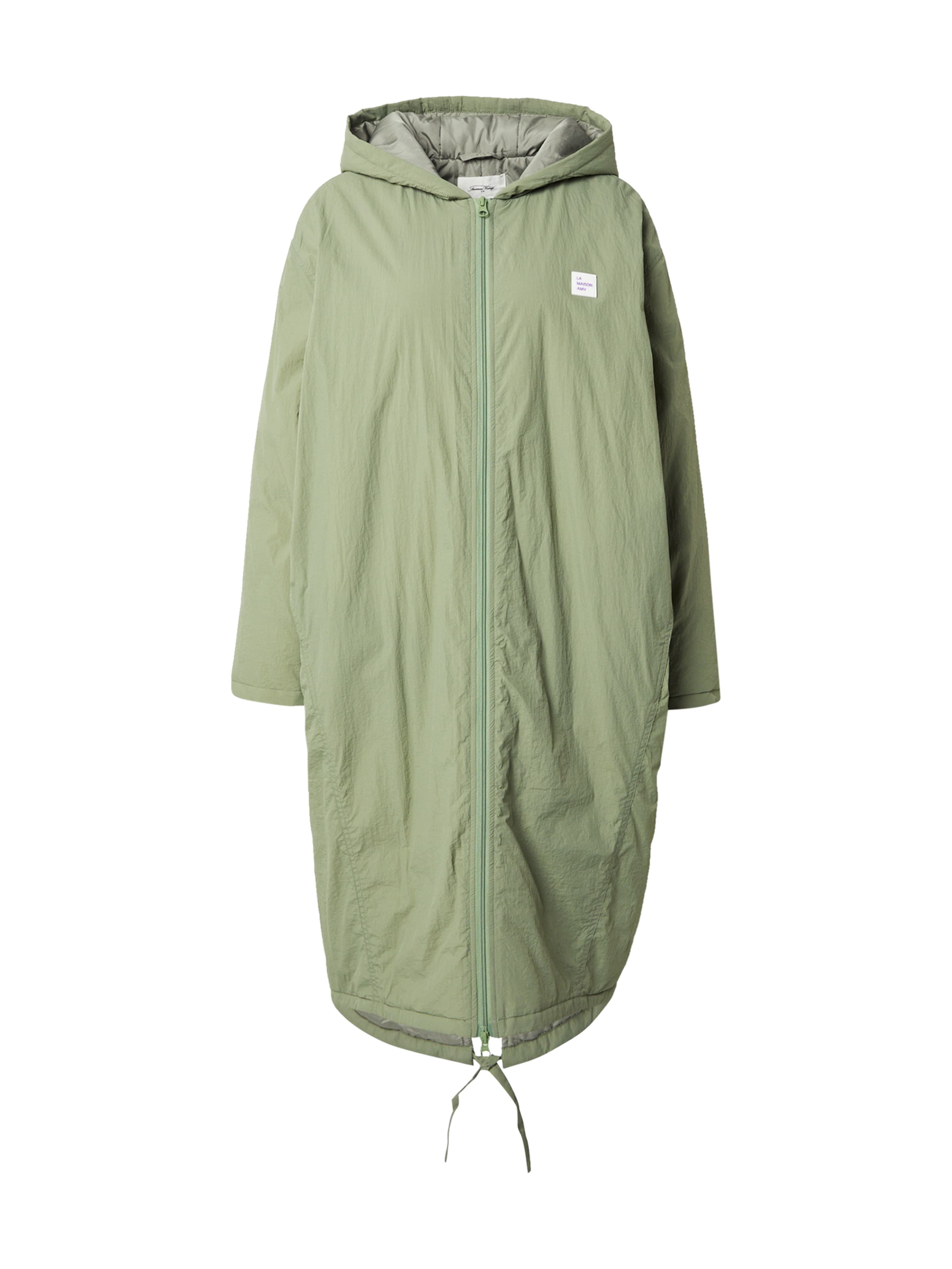 AMERICAN VINTAGE Демисезонное пальто 'ZOTCITY' в Зеленый: спереди