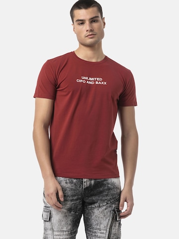 CIPO & BAXX Shirt 'CT827' in Red: front