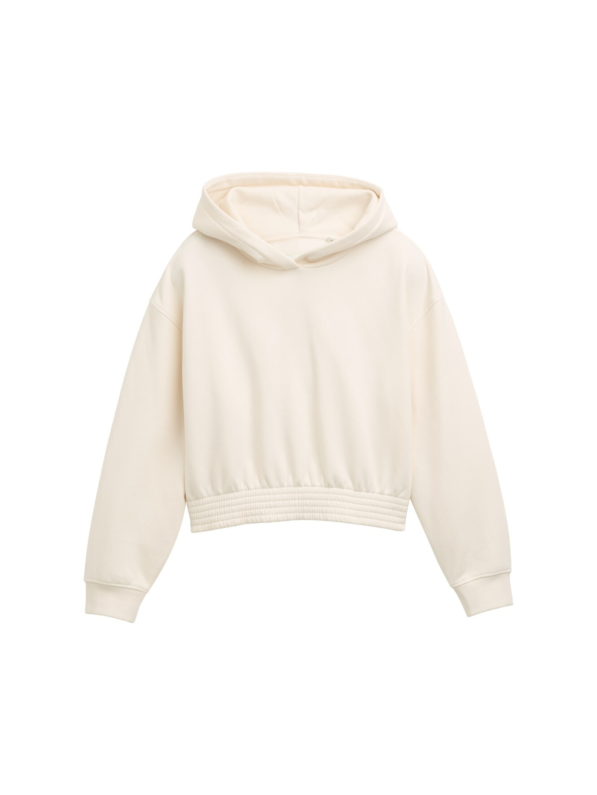 Sweat-shirt TOM TAILOR en blanc : devant