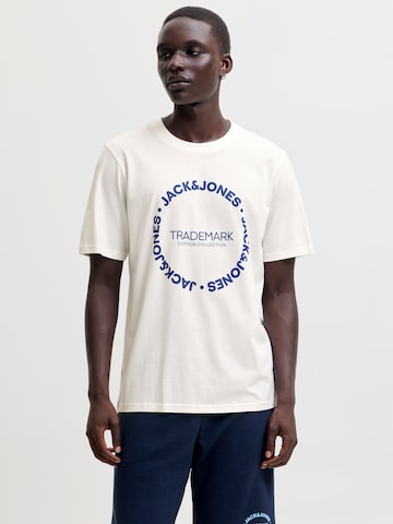 JACK & JONES Shirt 'JJBENSON' in Beige: front