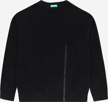 UNITED COLORS OF BENETTON Sweater in Black: front